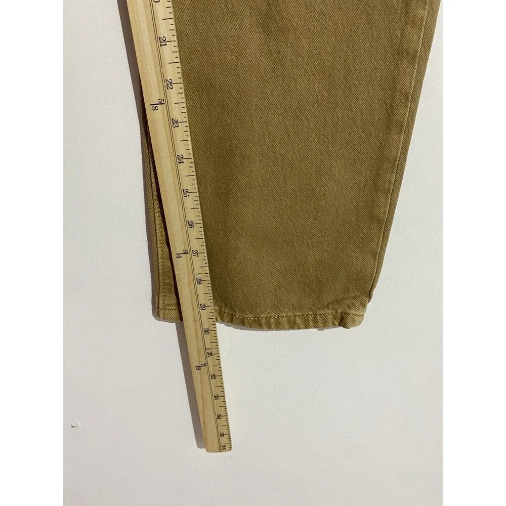 Levis 501 Jeans Mens 29x30 Original‎ Button Fly Mustard Brown Straight Cowboy